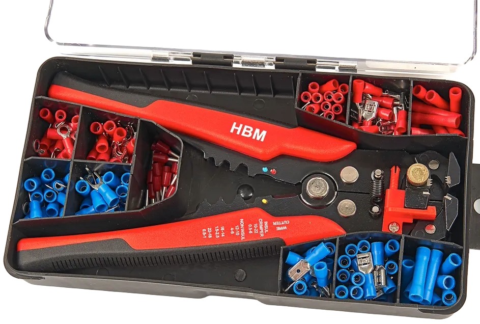Set clește de sertizare cu papuci de cablu HBM - 9621, 0,5-6,0 mm