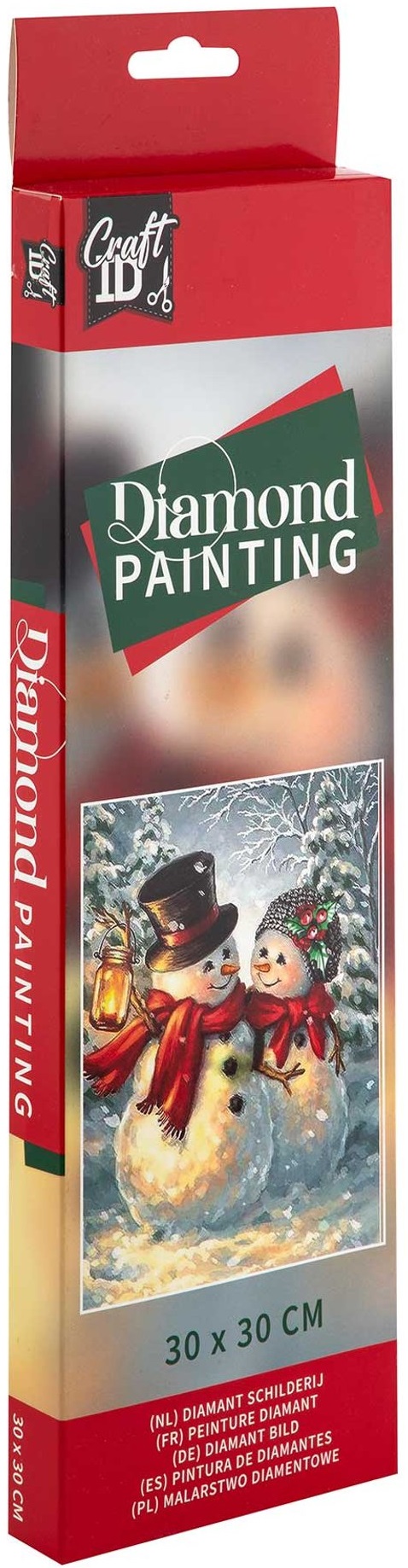 Grafix Pictură cu mărgele - Omul de zăpadă, 30 х 30 cm