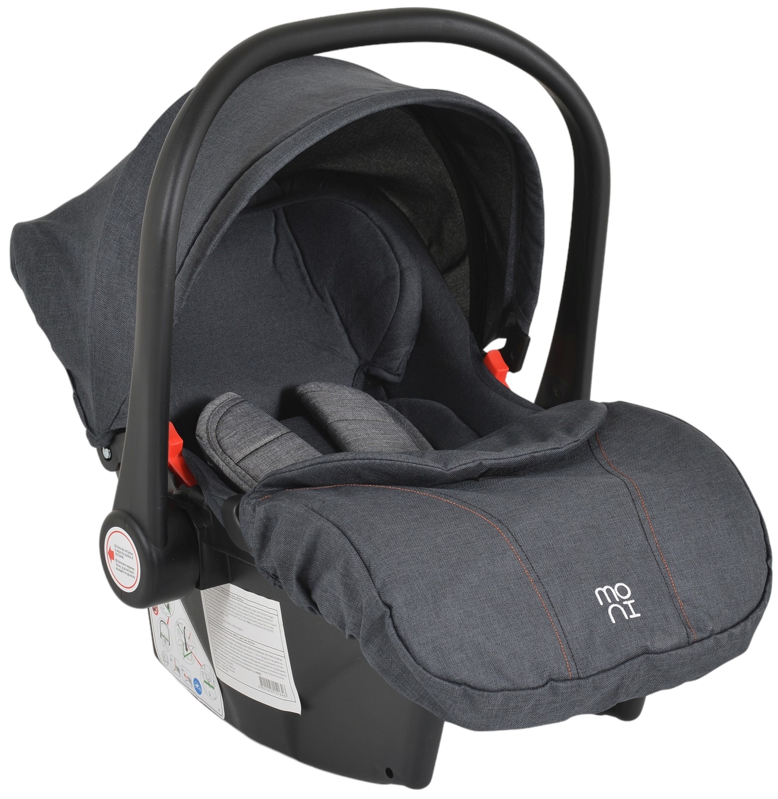 Scoica auto Moni - Trio, I-Size, 40-87 cm, gri