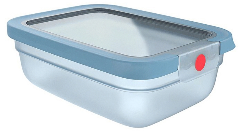 Cutie pentru alimente Tefal - OneClick Re, 1,2 l, albastră