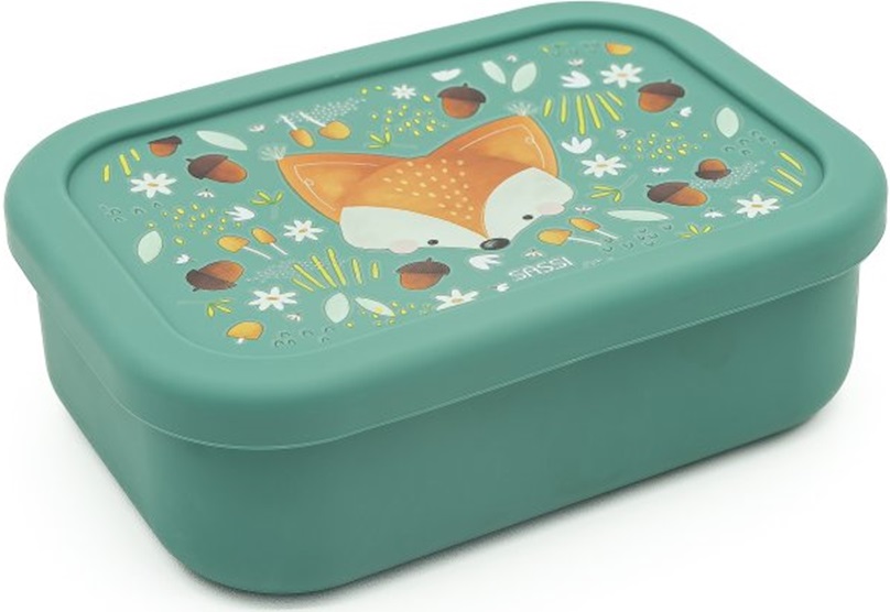 Cutie din silicon pentru alimente Sassi Crunchy The Fox - 700 ml