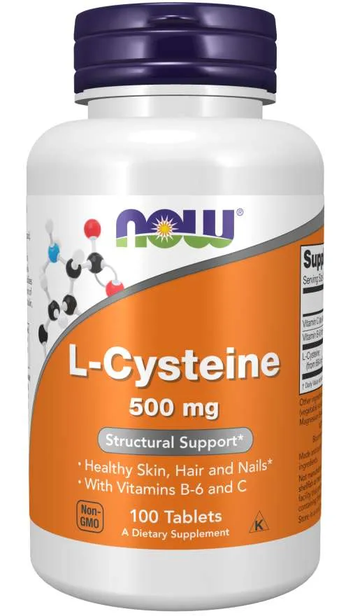 L-Cysteine, 100 tablete, Now