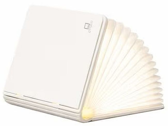 Lampă LED smart Gingko - Smart Book Light, mărimea S, alb lună, G086WE
