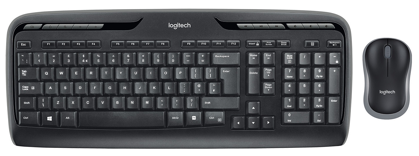 Set wireless Logitech MK330 - negru/gri