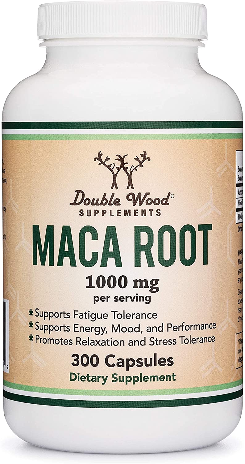 Maca Root, 300 capsule, Double Wood