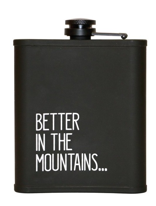 Sticlă buzunar TSL - Hip Flask, negru