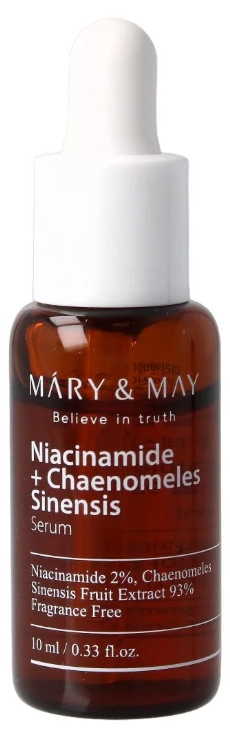 Mary&May Ser iluminator pentru față Niacinamide + Chaenomeles Sinensis, 10 ml