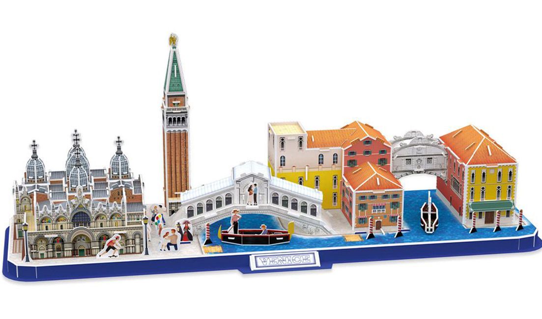 Puzzle Cubic 3D Fun de 126 piese - City Line Venezia