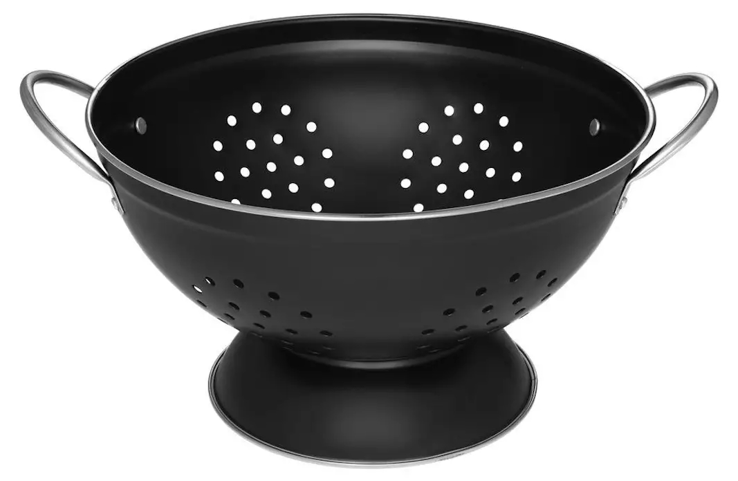 Strecurătoare metalică Maku - Ø25 cm, negru