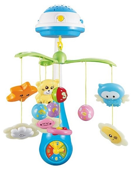Carusel muzical pentru pătuț Raya Toys - Five Star