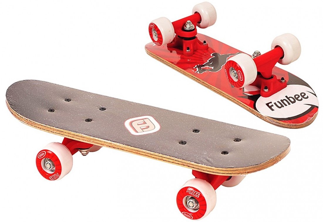 Mini skateboard pentru copii D'Arpeje - Rosu, 43 cm