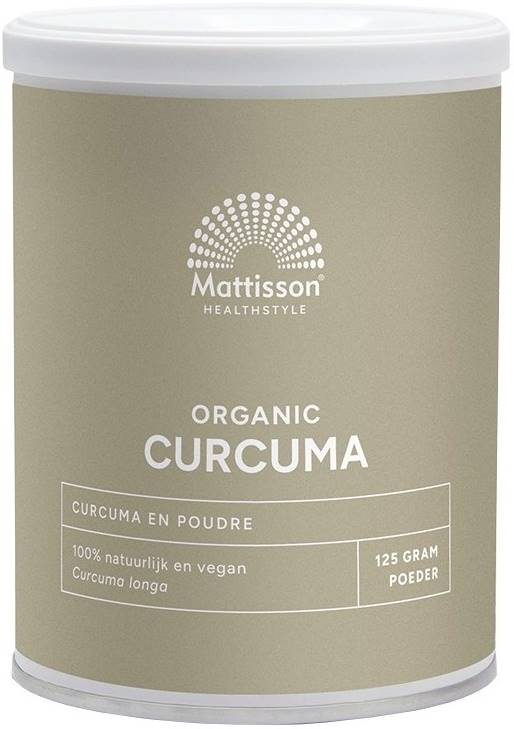 Mattisson Healthstyle Turmeric Organic, 125 g