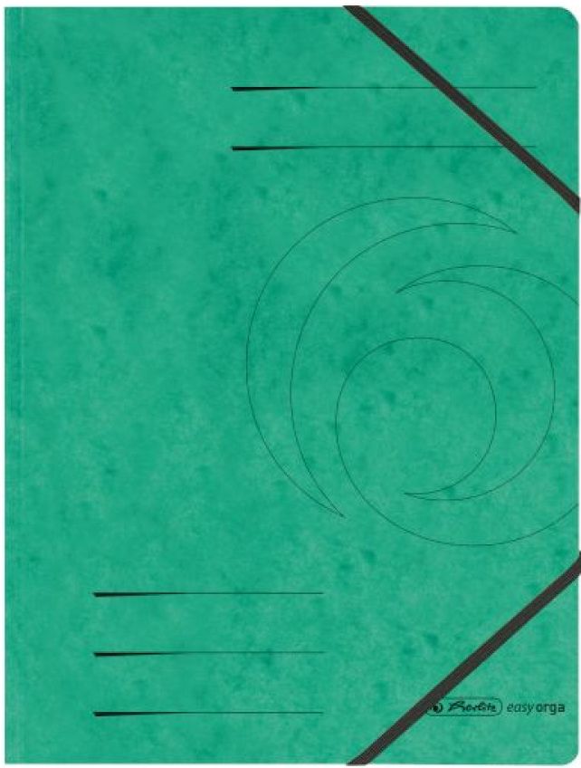Dosar cu bandă elastică Herlitz - Quality, verde