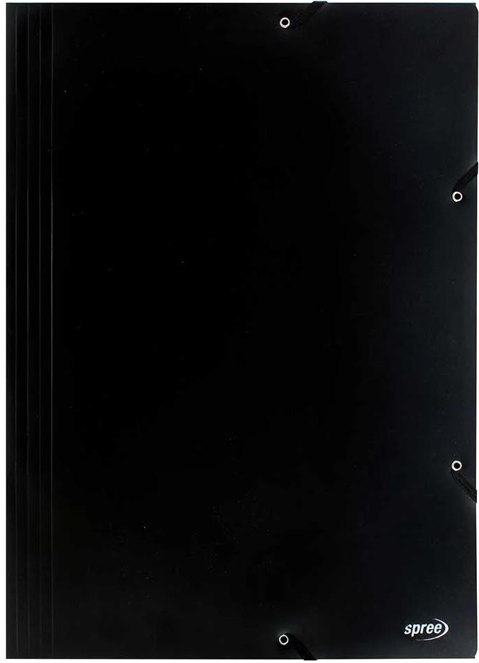 Dosar cu elastic Spree - A3, negru