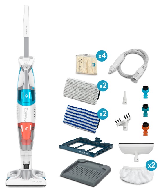 Aparat de curățat cu abur Rowenta - Clean & Steam Multi, RY8544WH, alb