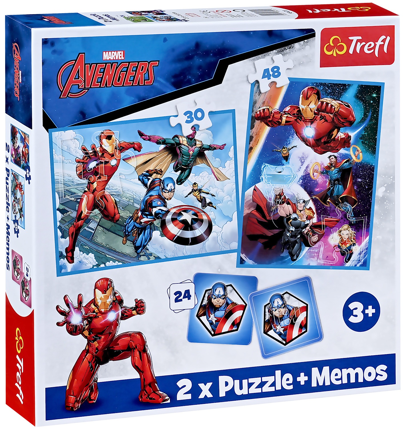 Puzzle Trefl 2 în 1 - Răzbunătorii