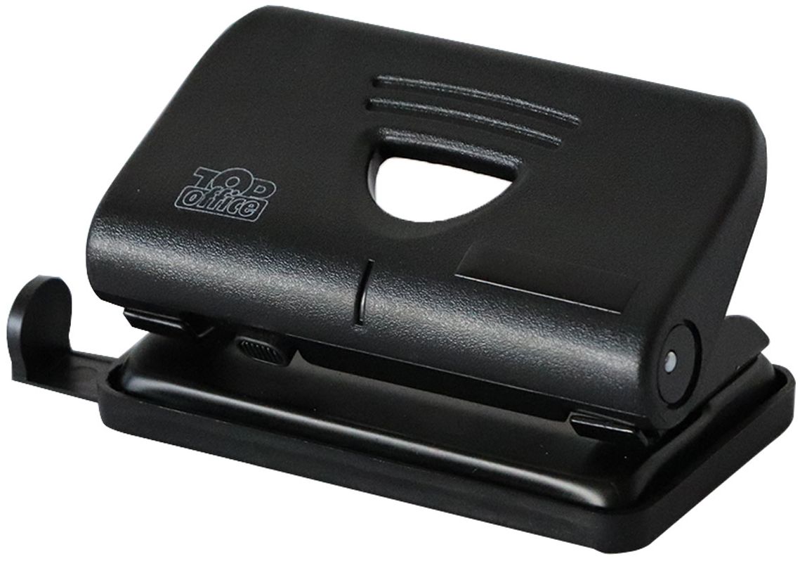 Perforator Top Office - pentru 15 coli, negru