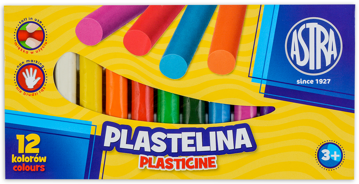 Plastilina Astra - 12 culori