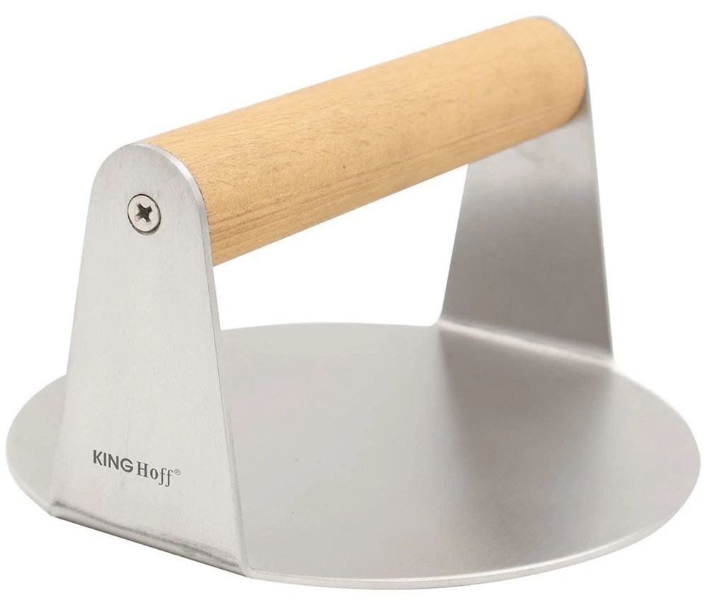 Presă pentru burgeri și carne Kinghoff - KH 1878, oțel inoxidabil, 14 cm