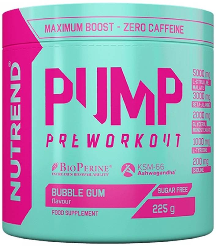 Pump, gumă de mestecat, 225 g, Nutrend