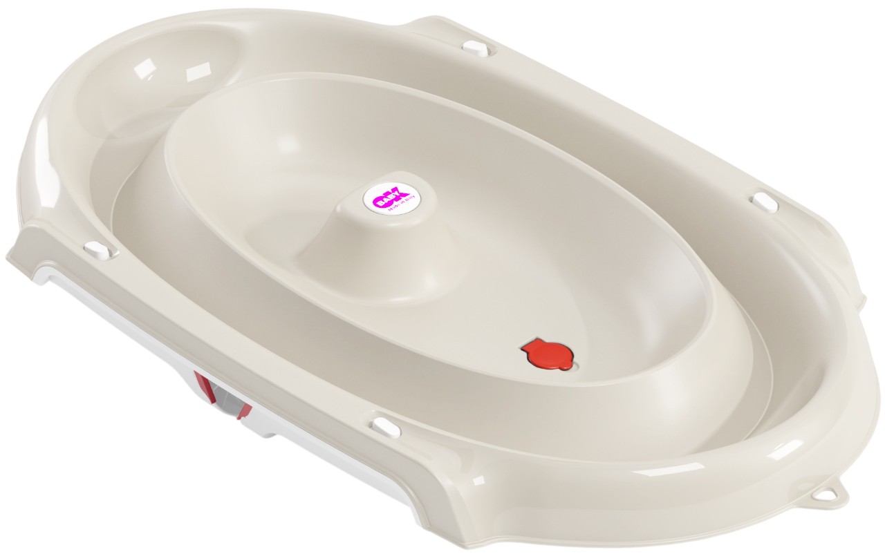 Cadă pliabilă OK Baby - Onda, 81 cm, albă