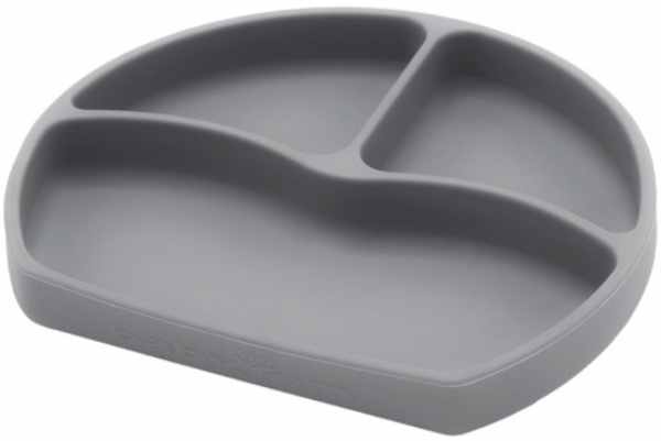 Farfurie din silicon BabyJem - Gri