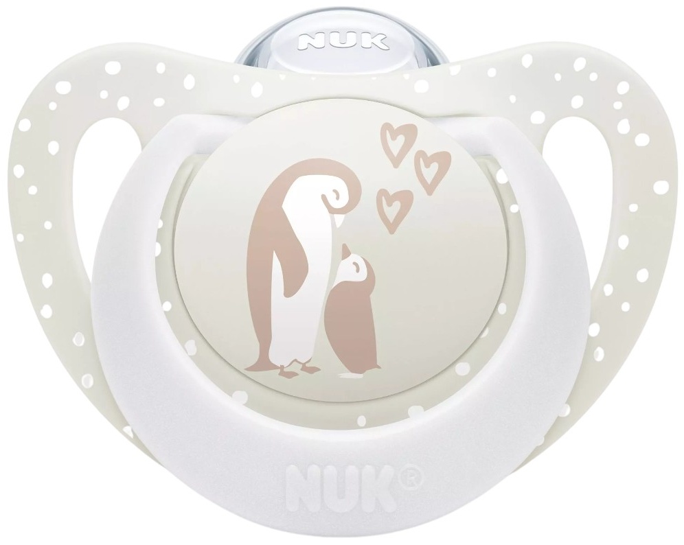Suzetă din silicon NUK First Choice - 0-6 luni, pinguin