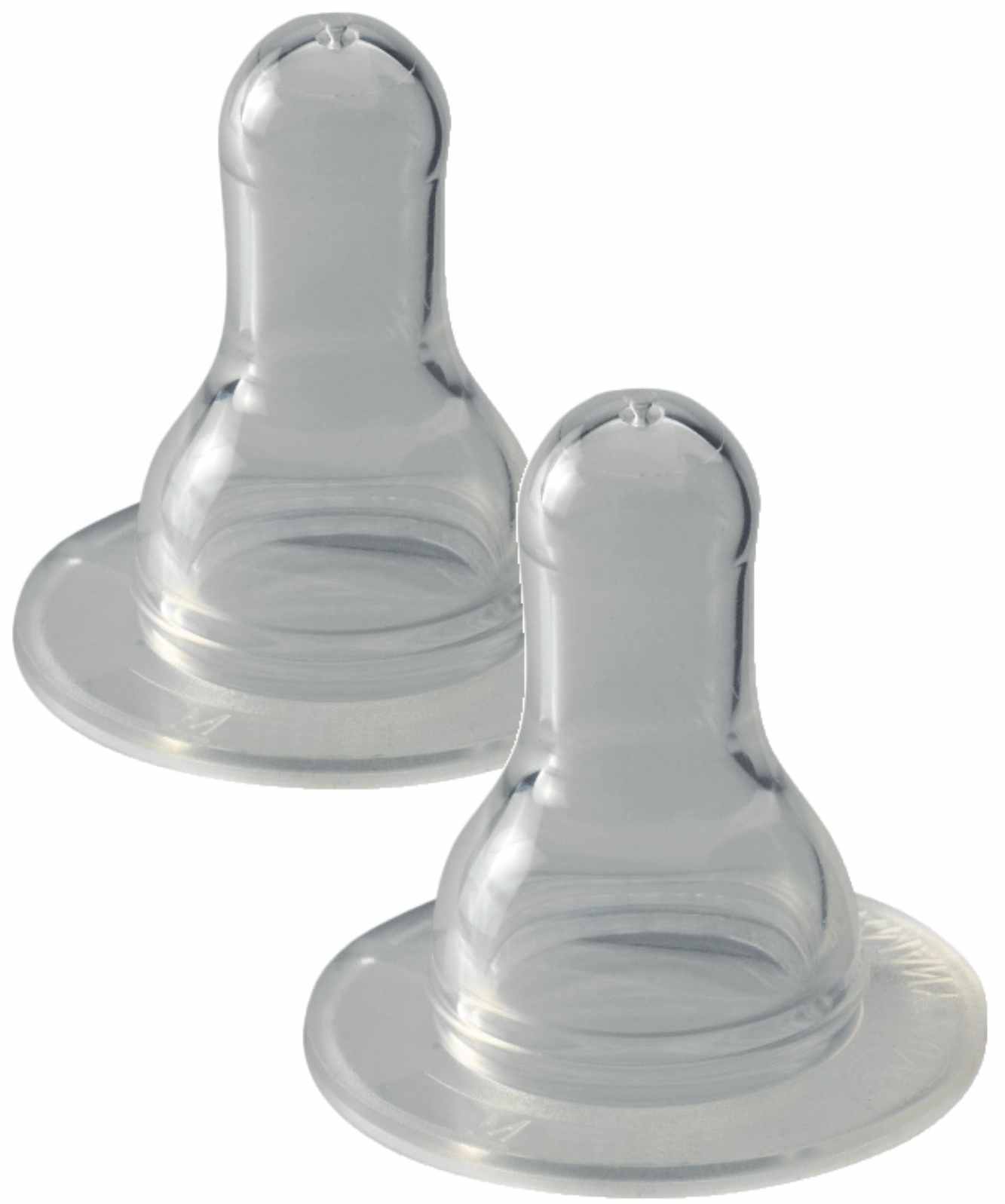 Suzete din silicon NIP - Cherry, 0-6 m, flow M, 2 bucăți
