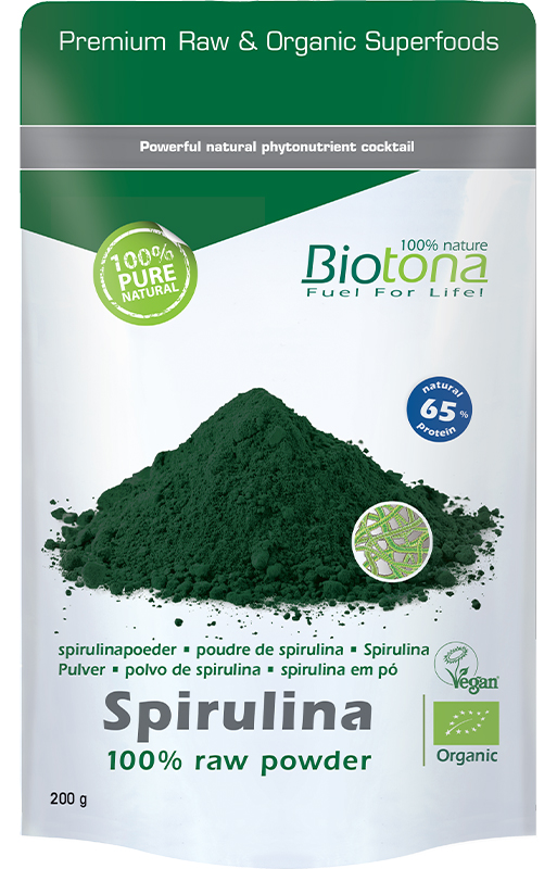 Pudră de spirulină, 200 g, Biotona