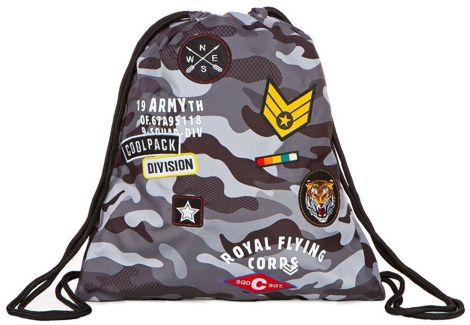 Cool Pack Spring geantă sport - Camo Black Badges