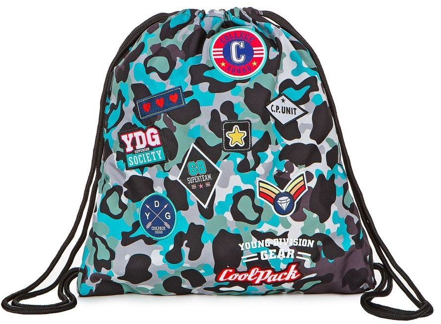 Cool Pack Spring geantă sport - Camo Blue Badges
