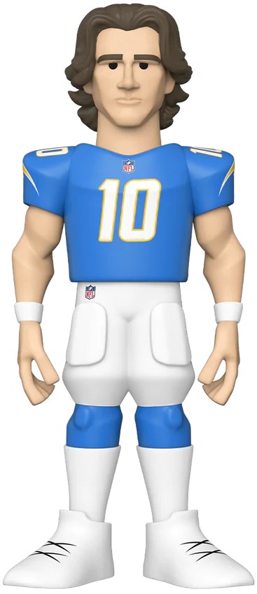 Statuetă Funko Gold Sports: NFL - Justin Herbert (Los Angeles Chargers), 30 cm