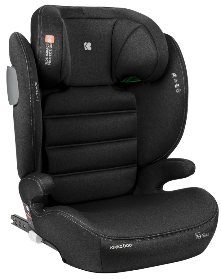 Scaun auto KikkaBoo - i-Track, IsoFix, i-Size, 100-150 cm, negru