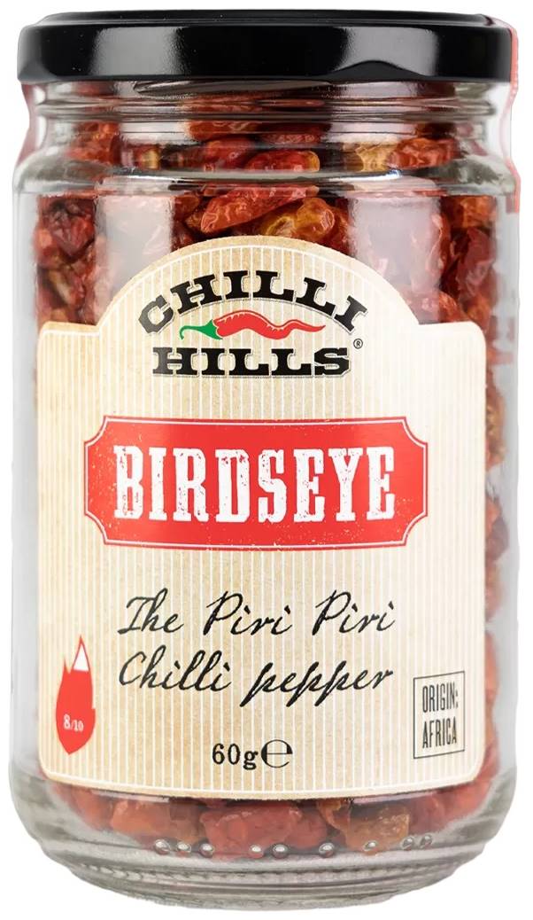 Ardei iute uscați Birdseye, 60 g, Chilli Hills