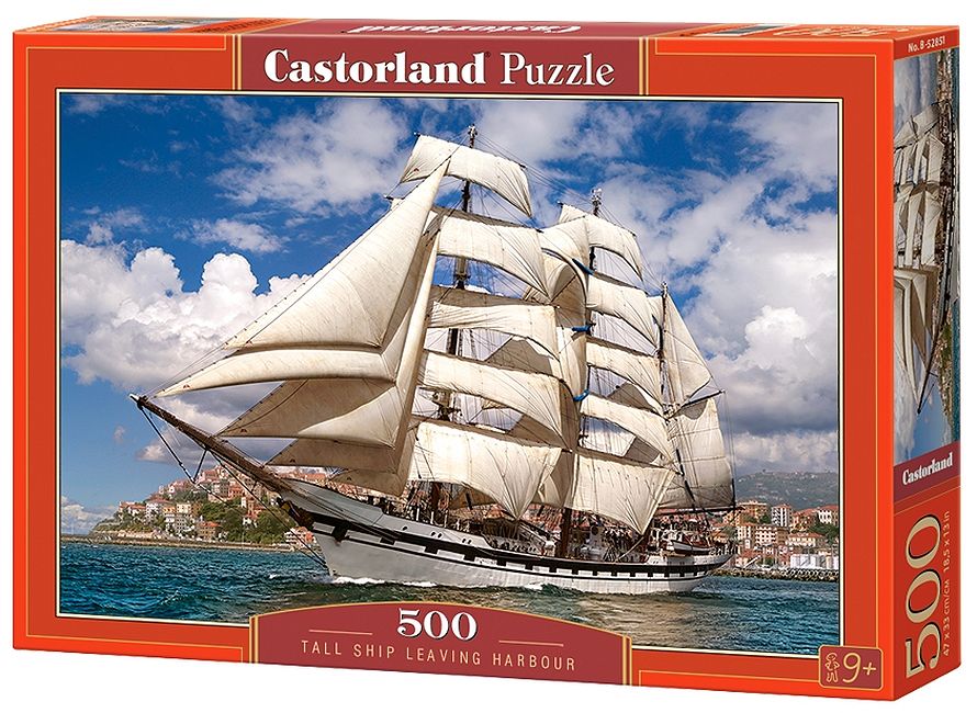 Puzzle Castorland din 500 de piese - Plecarea vaporului din port
