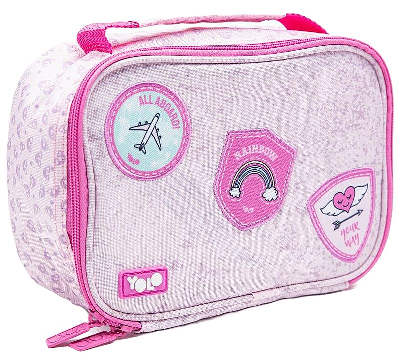 Geantă termică pentru mâncare YOLO - Pink Patches