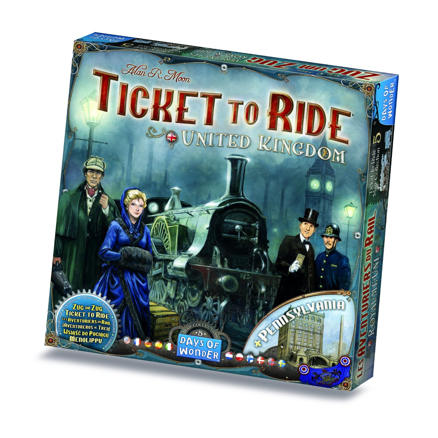 Extensie pentru jocul de societate Ticket to Ride: United Kingdom & Pennsylvania