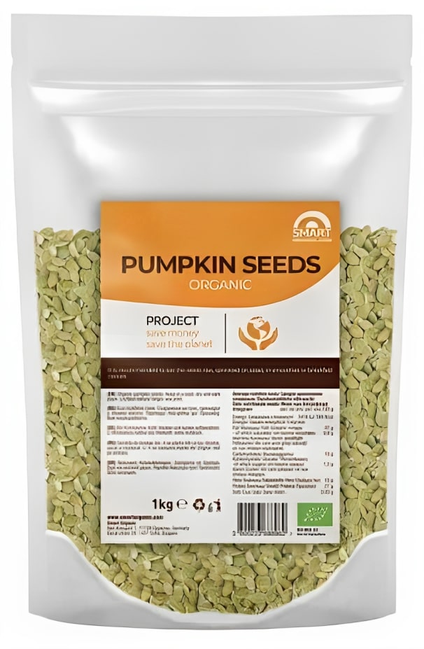 Semințe de dovleac, 1 kg, Smart Organic