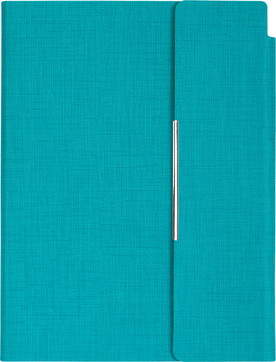 Agenda din piele cu capac magnetic Trend A5 - Turcoaz