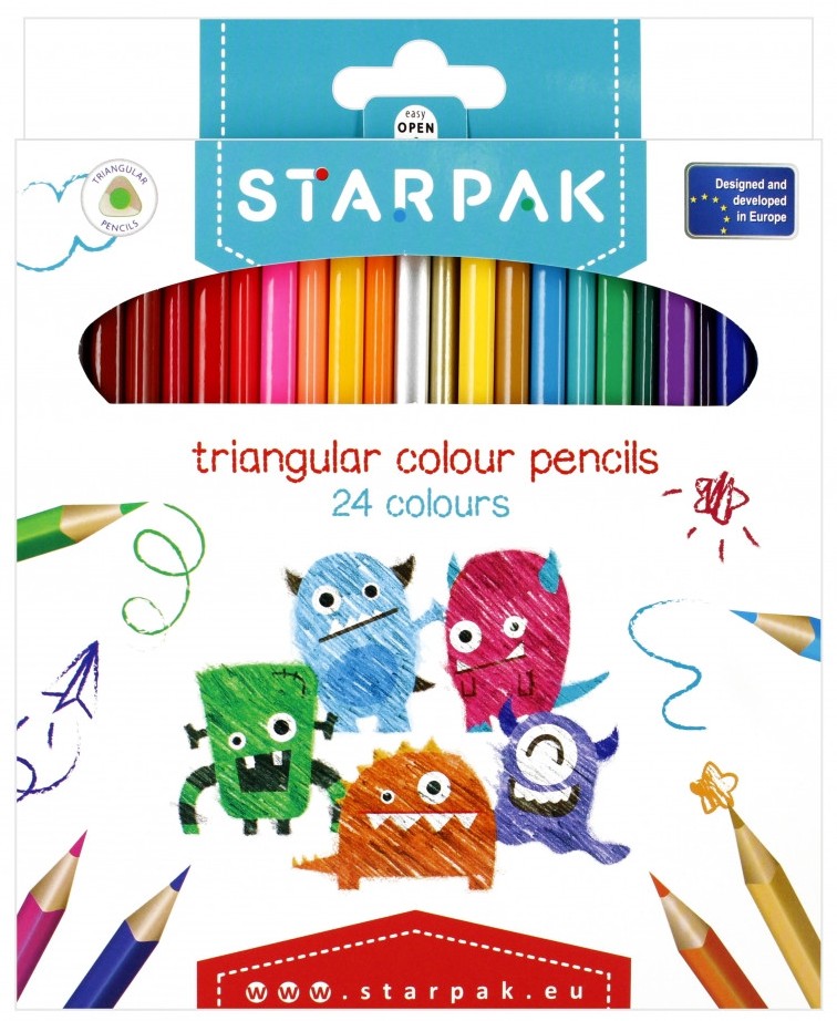 Creioane colorate  Starpak - 24 buc.