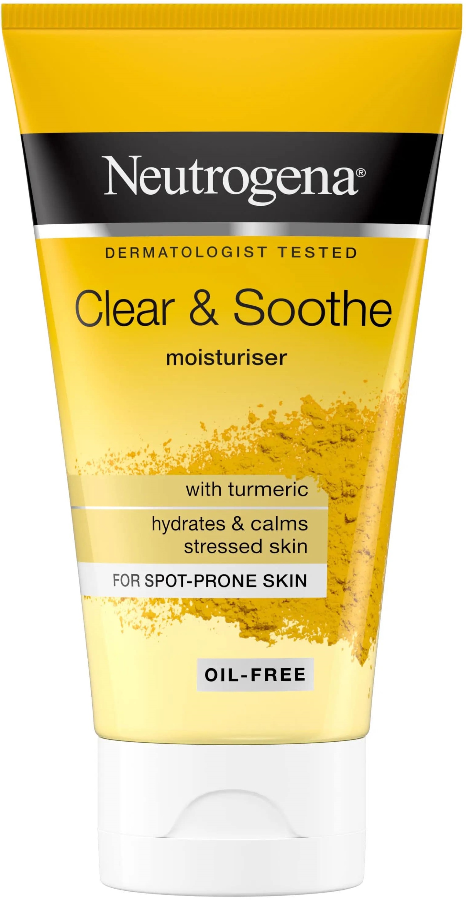 Neutrogena Clear & Soothe hidratant pentru față cu turmeric, 75 ml