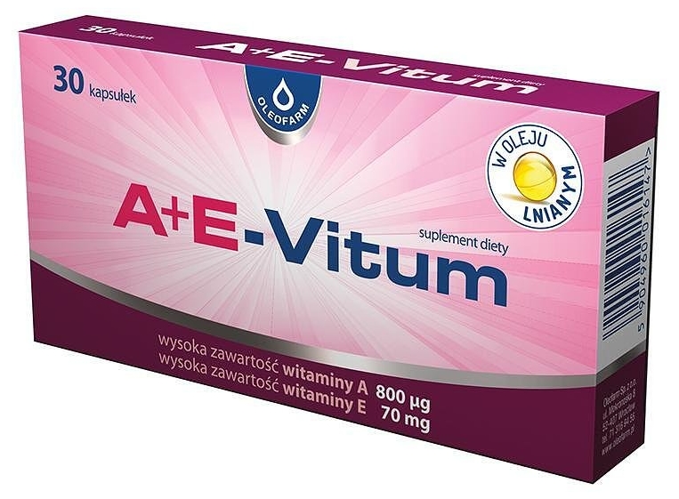 Vitamina A + E, 30 de capsule, Oleofarm