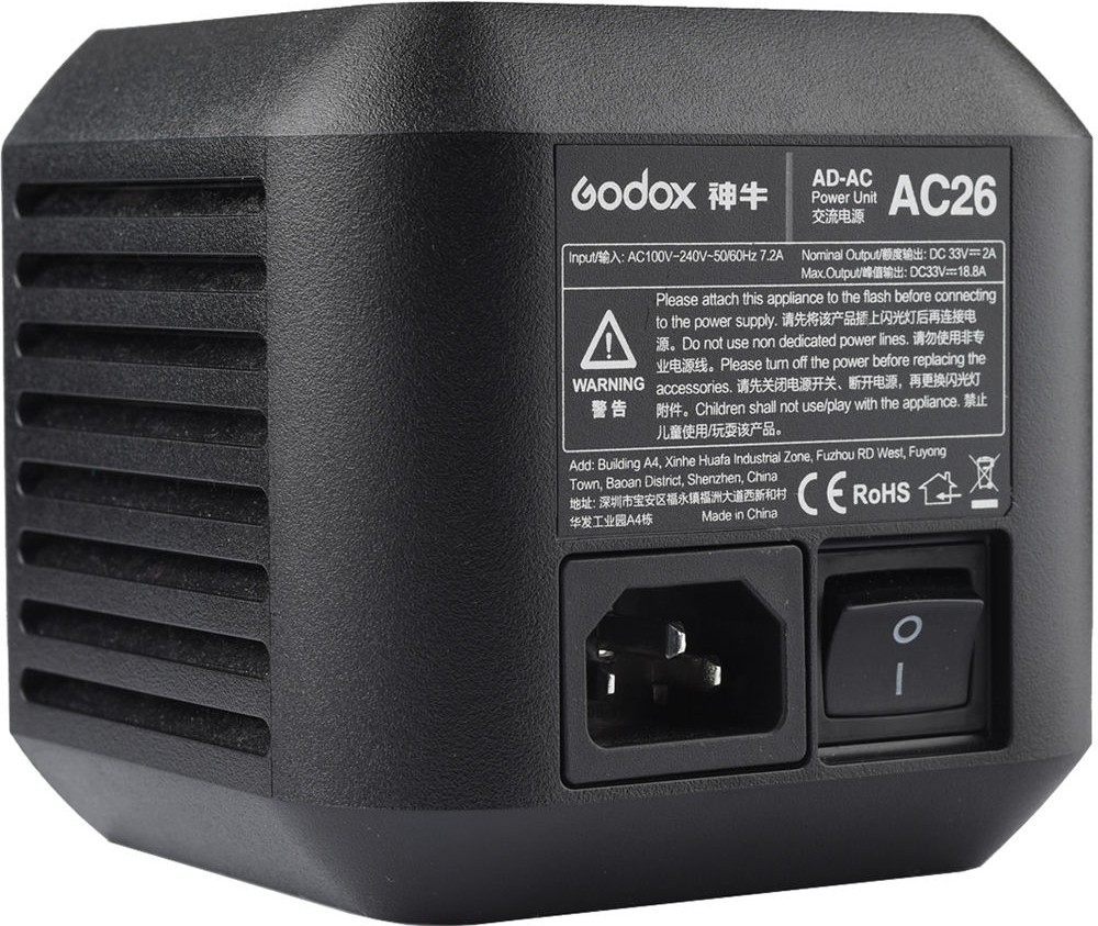 Adaptor de alimentare Godox - AC26, AD600PRO, negru