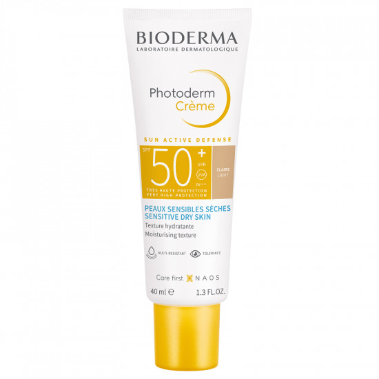 Crema colorata cu SPF50+ Photoderm, Bioderma (Concentratie: Protectie solara, Gramaj: 40 ml, Culoare produse: Light)