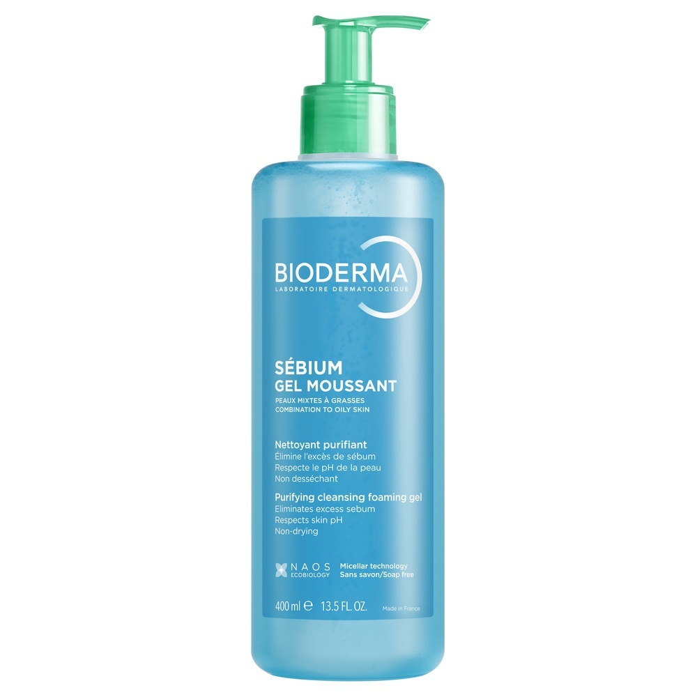 Gel spumant purifiant Sebium Bioderma, 400 ml (Gramaj: 400 ml Rezerva )