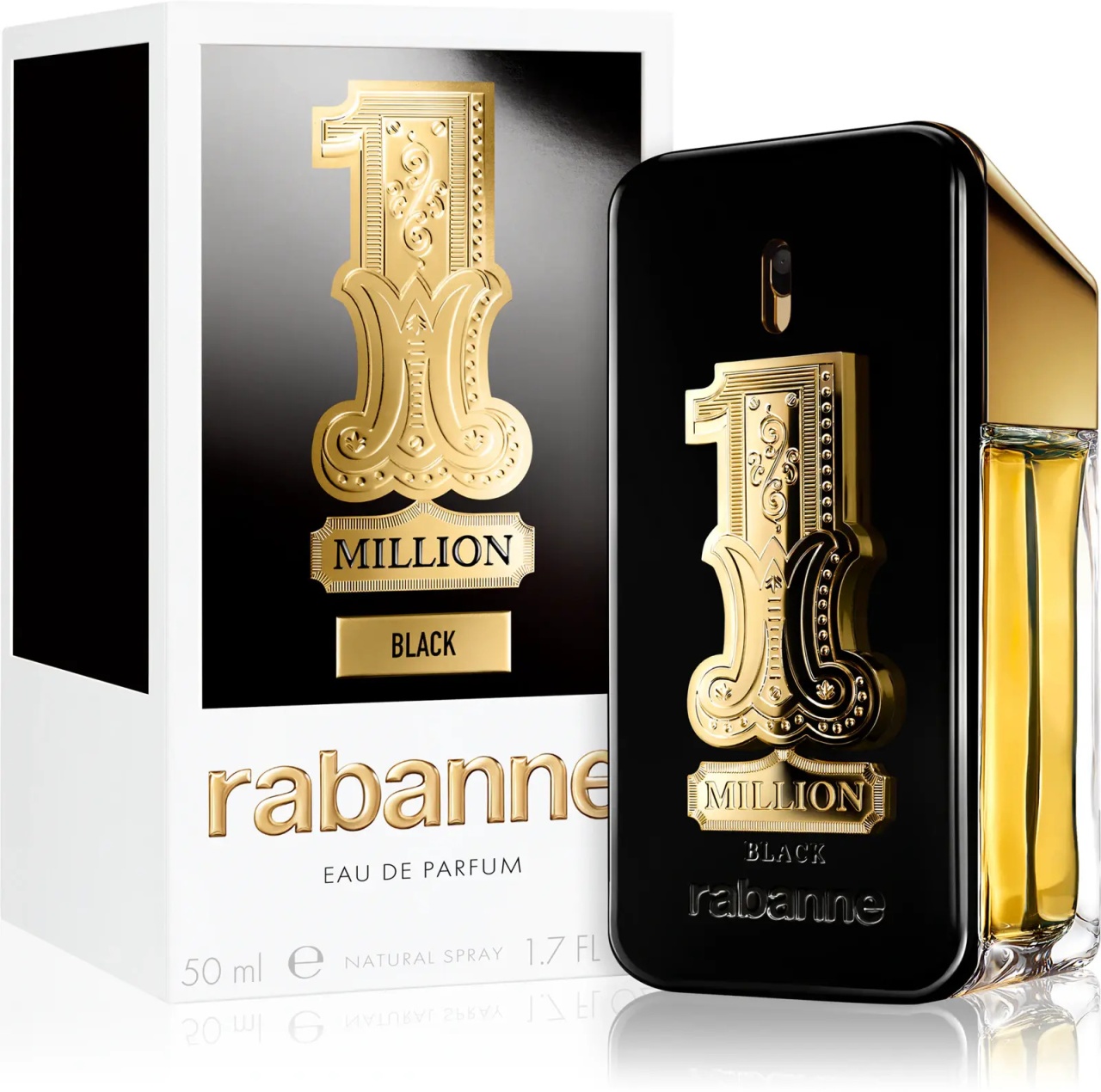 Rabanne 1 Million Black Eau de Parfum, Barbati (Gramaj: 100 ml)