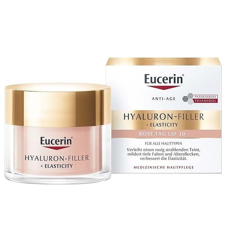 Crema de zi SPF30 Hyaluron Filler + Elasticity Rose, Eucerin, 50 ml
