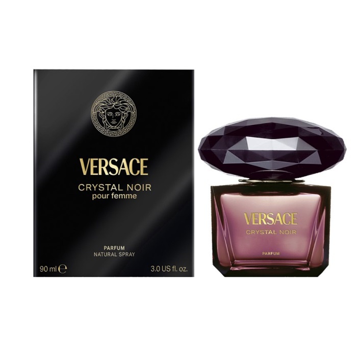 Versace Crystal Noir Parfum, Femei (Gramaj: 90 ml)