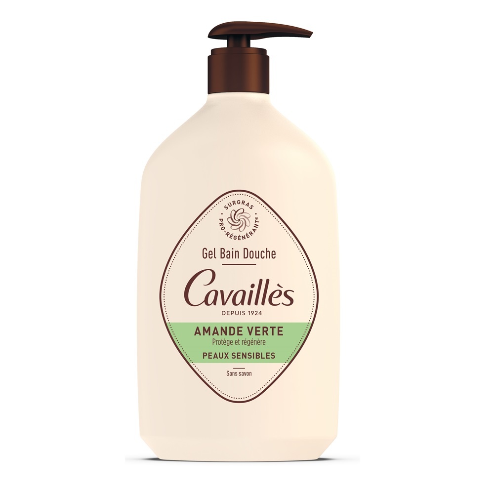 Gel de dus cu migdale verzi, Roge Cavailles, 1000 ml (Gramaj: 1000 ml)