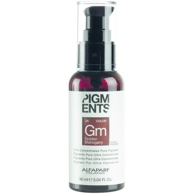 Pigment pur ultraconcentrat Alfaparf Pigments (Gramaj: 90 ml, Concentratie: Pigment pur, Culoare vopsea: Golden Mahogany.35)